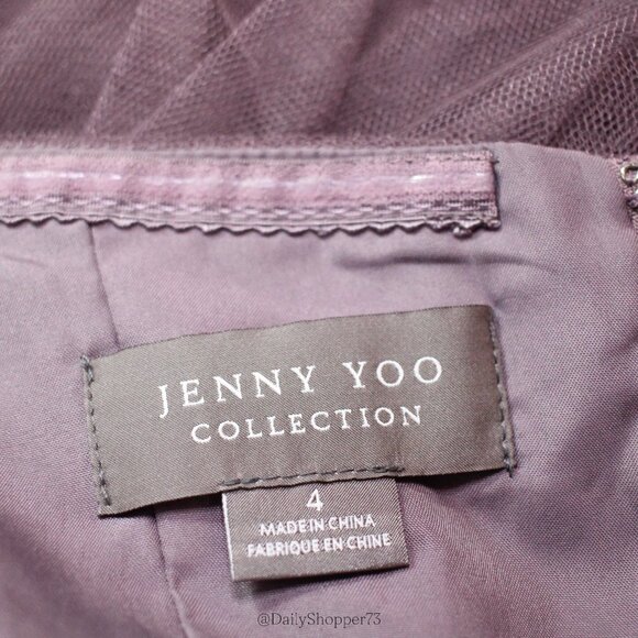 Jenny Yoo Annabelle Convertible Sweetheart A-Line Tulle Dress - Soft Plum Purple - Picture 7 of 7